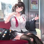 何とも言えないセクシーな表情のJK美女＜放置少女＞