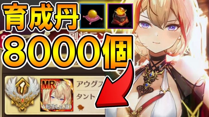 【放置少女】  #3 育成丹8000個一気食いでバグる 初心者がアウグストゥスを1日で全元宝ぶっこんでバカ育成