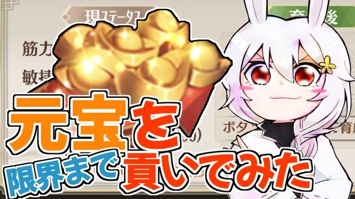 【放置少女】（閲覧注意）限界まで育成した公孫サンに「元宝」を貢いできました