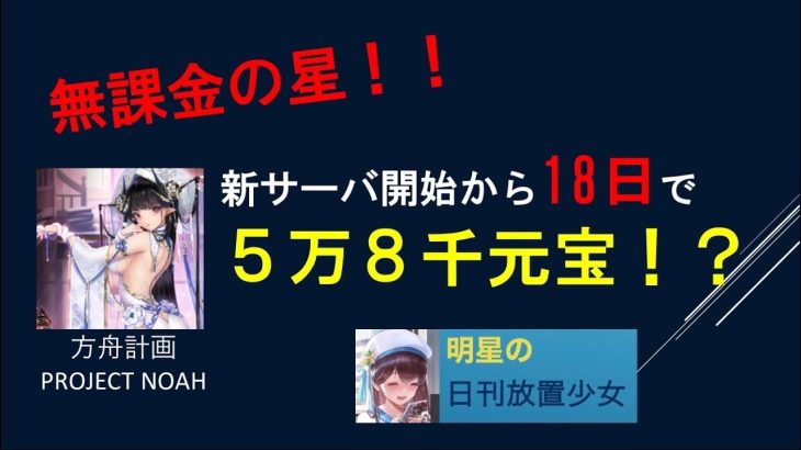 明星の「日刊放置少女」11/21 ～無課金開始１８日で５万元宝Over！？ 仲間が起こした奇跡！～