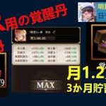 明星の「日刊放置少女」 12/13  ～MR育成にかかる覚醒丹や神髄丹にどれだけ課金する？～
