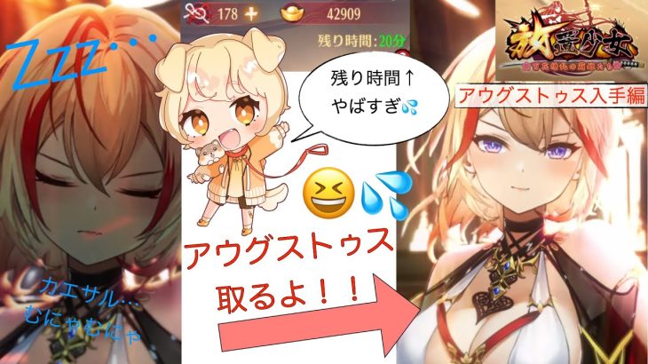 【放置少女】アウグストゥスを終了20分前にガチャり始める犬【参考になるかは謎】【放置少女５周年】※ガチャ結果を動画最後にまとめてあります！