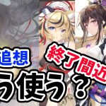【放置少女】終了直前の初心追想の使い道を考察しました。