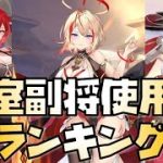 【放置少女】2022年4月 皇室TOP50副将使用率ランキング 放置少女界3強を確認