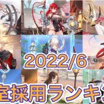 【放置少女】皇室採用ランキング2022/6/27。一騎当千鯖調べ