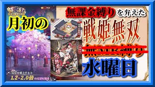 【放置少女】月初の願い返し/MR俵藤太が登場！/四葉の猫助け/育成＆ランキングデータ更新/MR欧冶子と勝ち上がる無課金縛りを弁えた戦姫無双水曜日枠【放置少女 無課金手探りプレイ実況 】