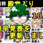 【放置少女副将特集】10月版みんなで作ろう視聴者参加型副将評価早見表！【デフ】