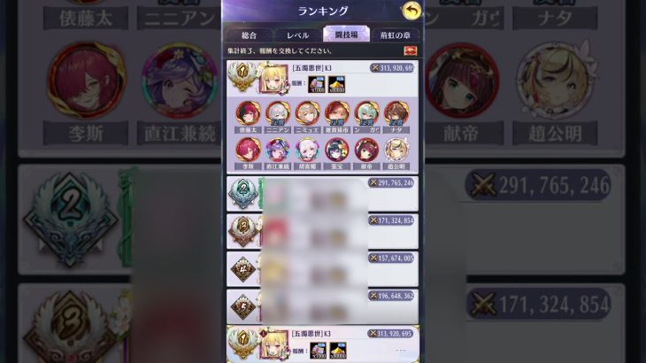 【放置少女】時海反響（第3回） 最終結果
