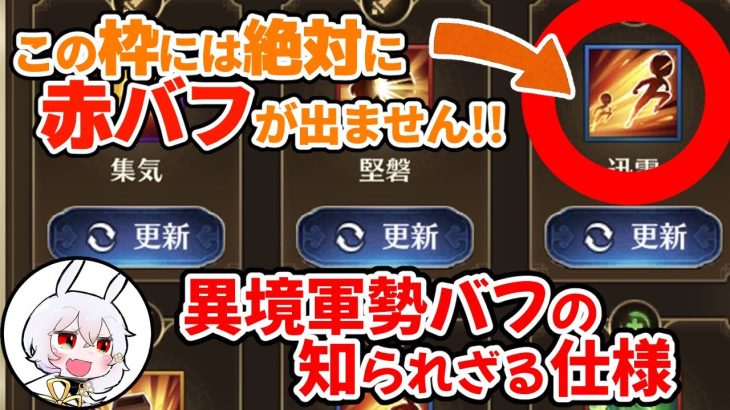 【放置少女】無駄な更新していませんか？知られざる異境軍勢バフの仕様について解説します