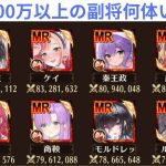 ［放置少女］戦力2000万以上の副将何体いるか［皇室金龍］