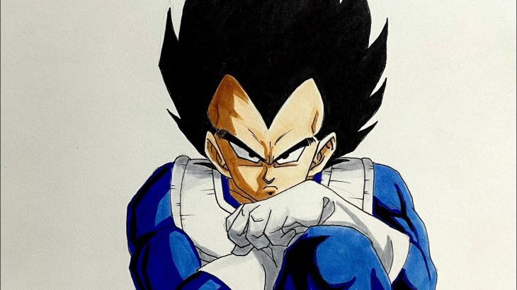 ドラゴンボール　ベジータ　描いてみた　DRAGON BALL Vegeta drawing