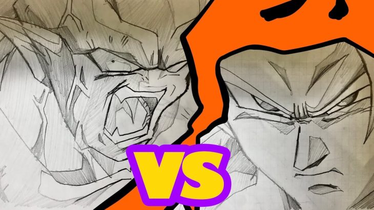 [ドラゴンボールパラパラ漫画]ゴジータvsジャネンバをパラパラ漫画で描いてみた　映画　dragon ball flip book Gozita vs Janemba