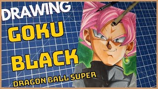 Drawing Goku Black(Zamasus)[Dragon Ball Super] ドローイング悟空ブラック（ザマサス）【ドラゴンボール超】