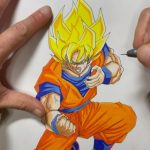 DRAGON BALL illness Goku drawing ドラゴンボール　病悟空　描いてみた