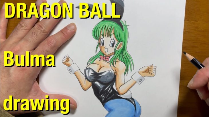 DRAGON BALL Bulma drawing ドラゴンボール　ブルマ　描いてみた