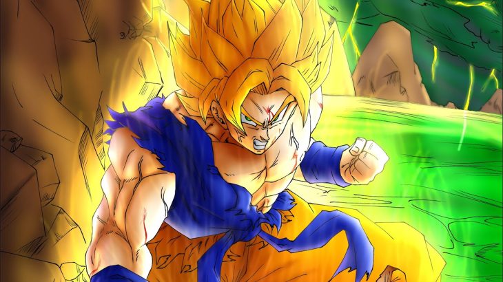 [アイビス]悟空を指先で描いてみた　ドラゴンボールZ Goku drawing dragon ball z