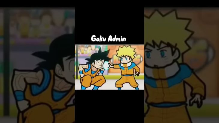 Goku modo Admin le parte su Mad@$ a Naruto🏳️ 🌈🤣#shorts