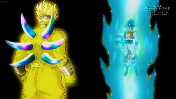 ドラゴンボール超スーパー スーパーヒーロー、ゴジータMUIが神メテオの隕石の心臓からかめはめ波UIを撮影