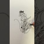 【ドラゴンボール】悟空とドラゴンGoku drawing manga/anime【DRAGON BALL】