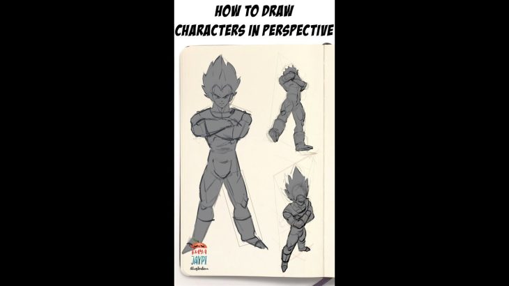 Art Tutorial 2: PERSPECTIVE HACK – HOW TO DRAW A CHARACTER IN PERSPECTIVE
