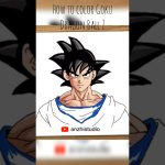 孫悟空描く • 描き方 • ドラゴンボールZ • How to color Goku of Dragon Ball Z