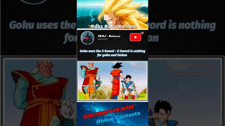 Goku use the Z-Sword #dbz#dbs#db@Anime_Editz_RA