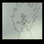 (ドラゴンボール超)パラパラ漫画      怒りの身勝手の極意の孫悟空の戦闘シーン描いてみた！！