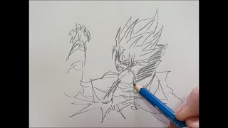 【ドラゴンボール超】♯234 孫悟空ネーム一発描き【Son Goku drawing with a pencil】