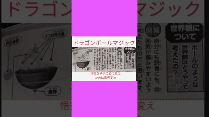 ドラゴンボール新作アニメ『ドラゴンボールマジック』その②魔界王神降臨！！