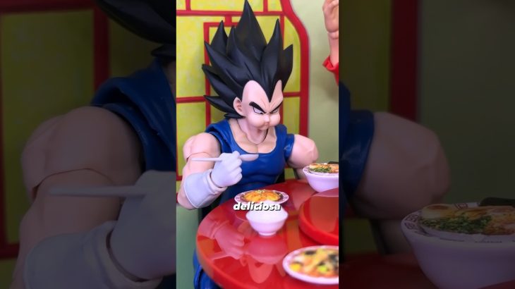 COMIDA China para tus Figuras 🍜 #shfiguarts #vegeta #goku #luffy #dragonball #onepiece #accesorios