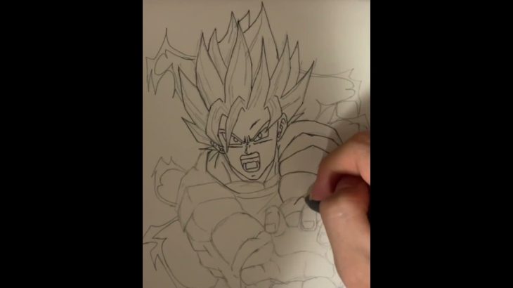 ドラゴンボール悟空のペン入れ#イラスト #ドラゴンボール #スーパーサイヤ人 #スーパーサイヤ人2 #悟空 #かめはめ波 #アニメ #漫画 #