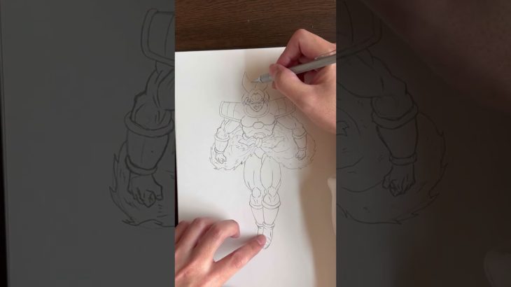 【ドラゴンボール】ドラゴンボール超のブロリーを描いてみた‼️#shorts