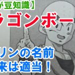 【まんが豆知識】「ドラゴンボール」クリリンの名前の由来は適当！【鳥山明】