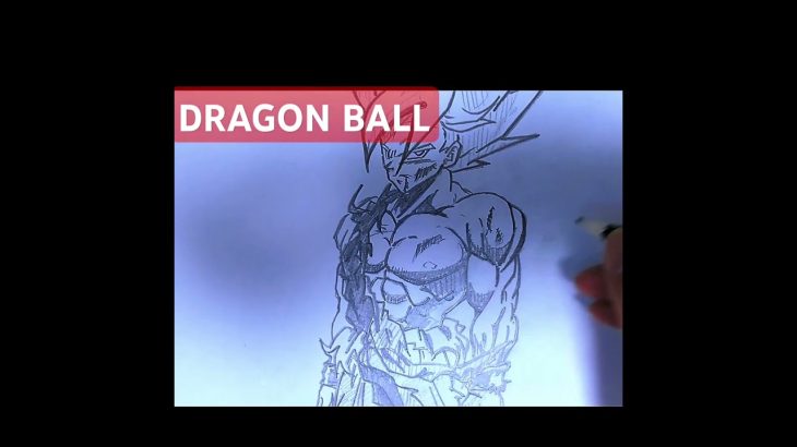 DRAGON BALL　Drawing ドラゴンボール　超サイヤ人孫悟空　描いてみた　明日は59悟空の日　anime　イラスト