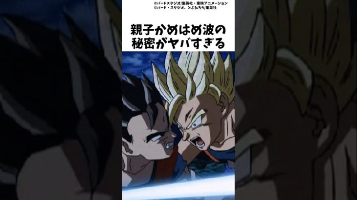 親子かめはめ波の秘密がヤバすぎる　 #ドラゴンボール