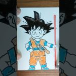 Dragon Ball 孫悟空を書いてみた。 #アニメ #漫画 #ドラゴンボール #anime #manga  #dragonball #drawing #easydrawing