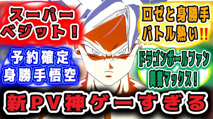 最新作スパゼロ新たな キャラ判明！！身勝手とロゼ朝ベジット！！【#ドラゴンボールSparking!ZERO】