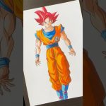 【ドラゴンボール】過去に描いた絵に色を塗ってみた‼️#shorts