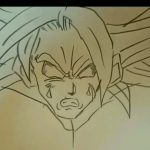 【ドラゴンボール超ブロリー】パラパラ漫画ブロリーvsゴジータ描いてみた！！