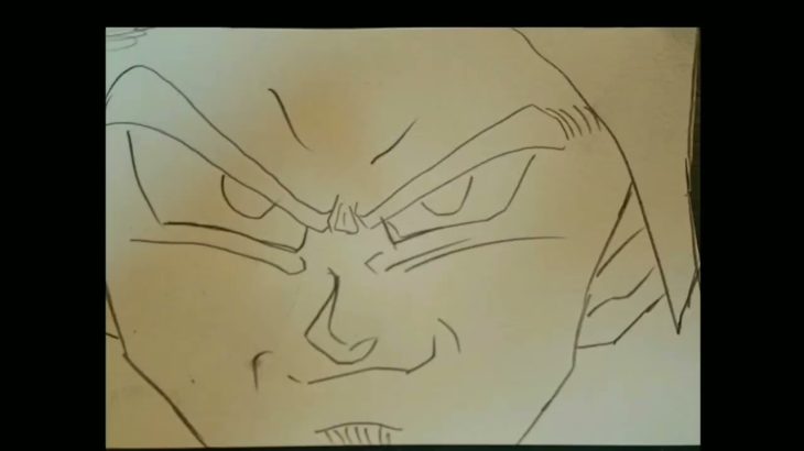 【ドラゴンボール超ブロリー/パラパラ漫画】ブロリーvsゴジータ計108枚dragon ball superbroly drawing!!