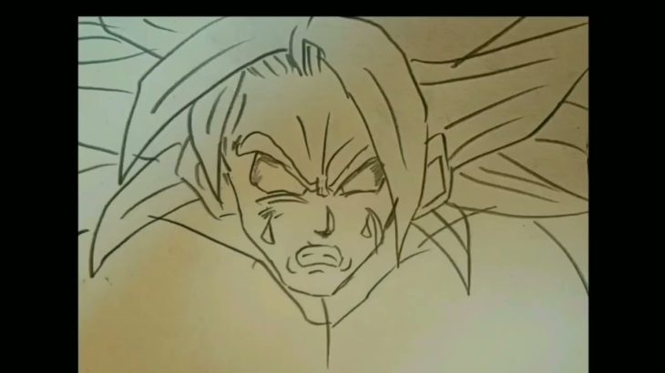 【ドラゴンボール超ブロリー/パラパラ漫画】ブロリーvsゴジータ計108枚dragon ball superbroly drawing!!