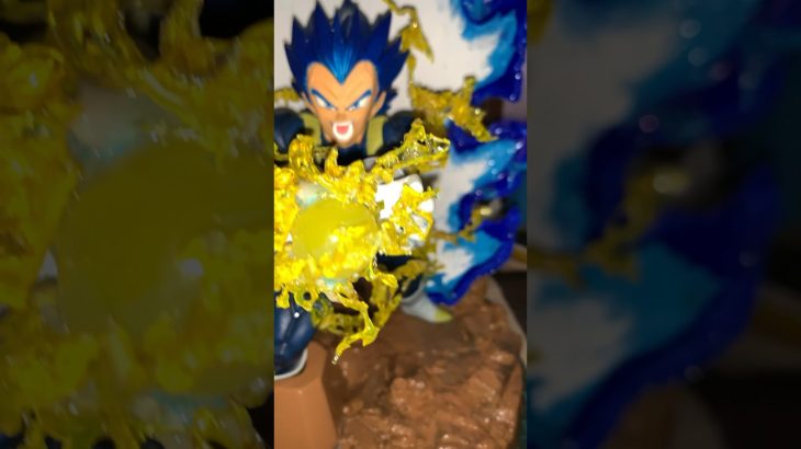 ［ドラゴンボール超 ジオラマ］ブルー進化ベジータのジオラマ作ったらまさかの駄作確定か… 悲しいよ😂 （ほぼ100均ジオラマ） #shorts #dragonball #ドラゴンボール