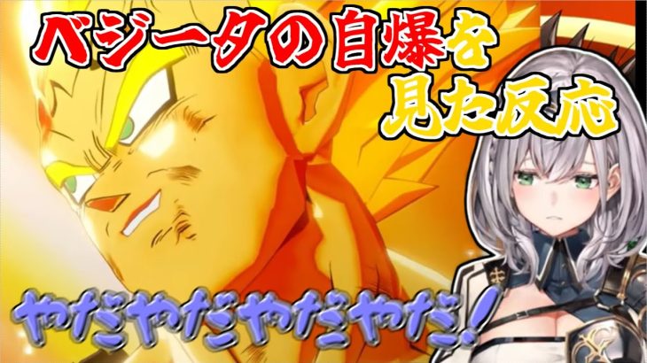 【ドラゴンボールZ KAKAROT】ベジータの自爆を見た団長の反応【ホロライブ/切り抜き/白銀ノエル】