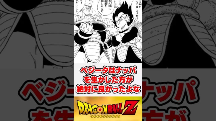 ベジータはナッパを生かした方が絶対に良かったよな【ドラゴンボール】【反応集】