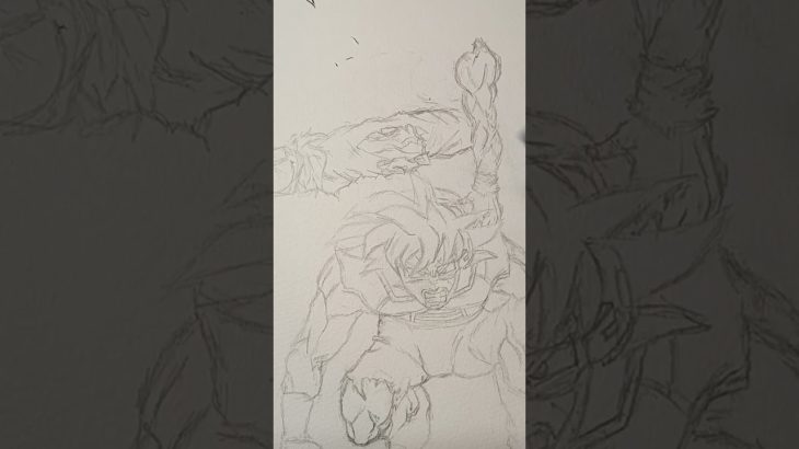 ドラゴンボールの漫画の表紙描いてみたら