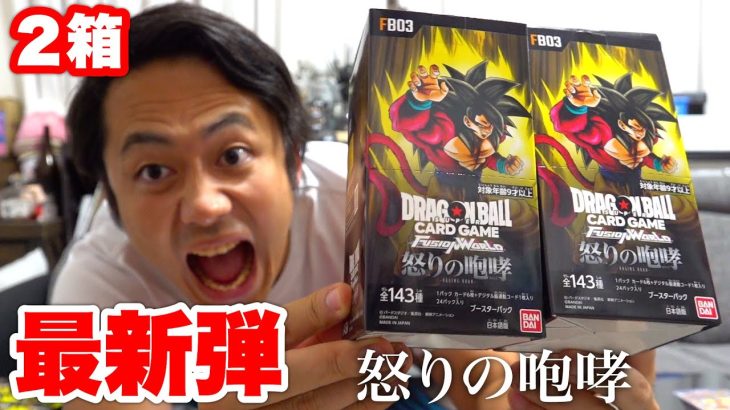 【最新弾】ドラゴンボール怒りの咆哮を2箱開封したらベジット当てられるやろ！！