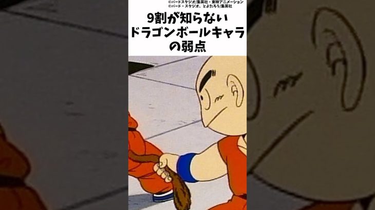 9割が知らないドラゴンボールキャラの弱点 #ドラゴンボール　#dragonball