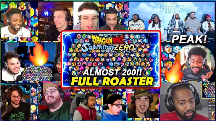 INSANE!🔥EVERYONE IS HERE!!🤯 DRAGON BALL SPARKING ZERO FULL ROSTER REVEAL REACTION MASHUP (ドラゴンボール超