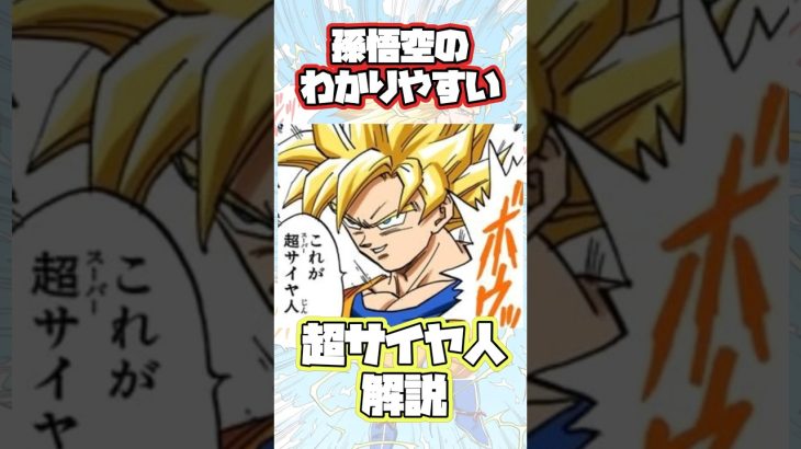 【ドラゴンボール】超サイヤ人をわかりやすく説明する孫悟空