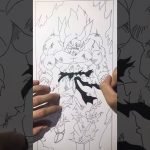 【イラスト】　俺の青春、フリーザ編の孫悟空描いた　#ドラゴンボール #ドラゴンボールダイマ #shorts